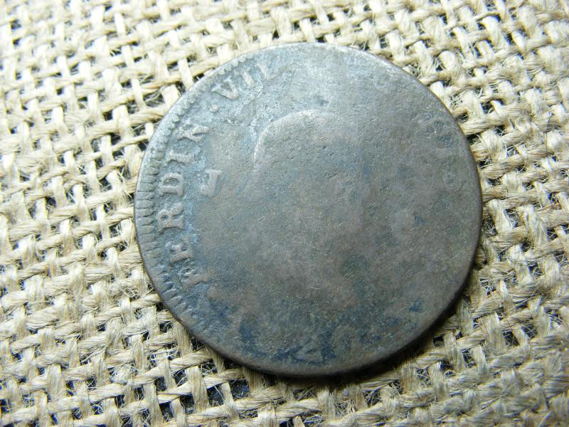 8 Maravedis, 1820, Spanyol érme