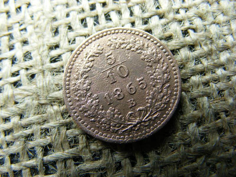 5/10 Krajcár 1865 B, Ritka