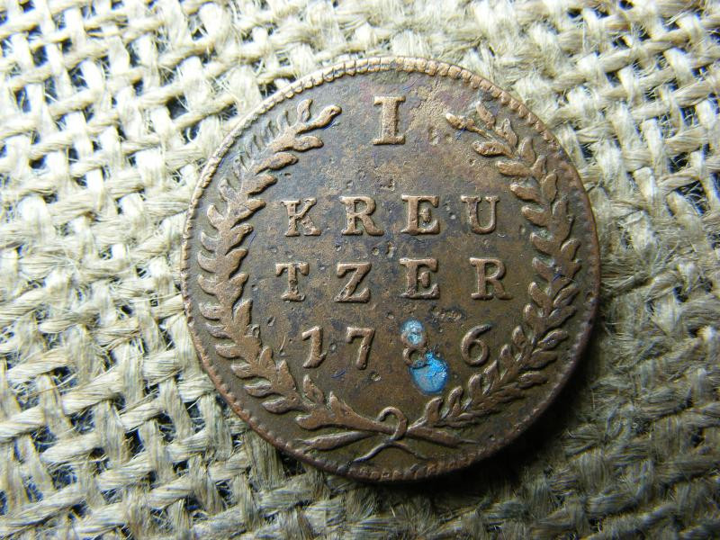 1 Krajcár 1786, Salzburg, Kreutzer