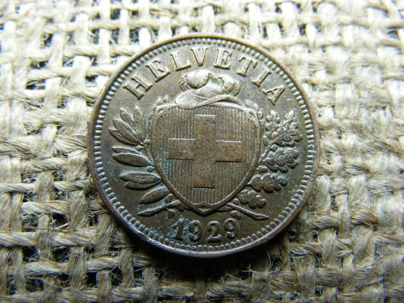 2 rappen, 1929, B