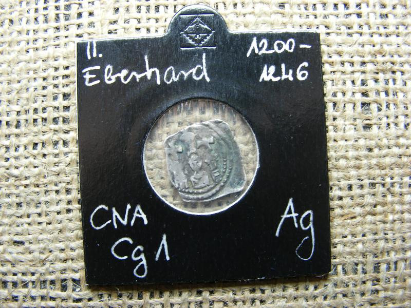Ezüst pénzérme, II. Eberhard, 1200-1246, CNA Cg1