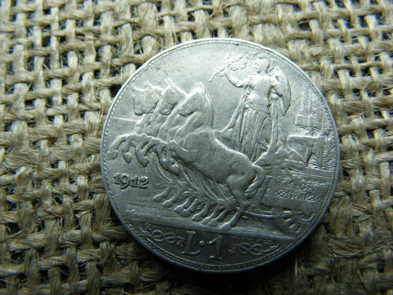 Ezüst 1 Lira, 1912, Olaszország