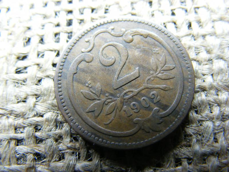 2 heller érme, 1902, Korona
