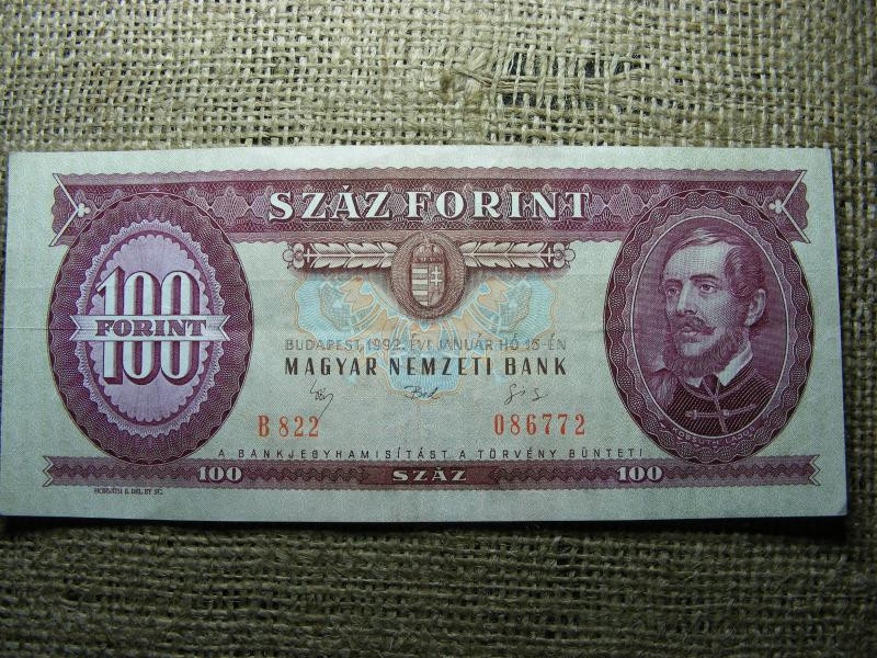 100 forintos bankjegy, 1992