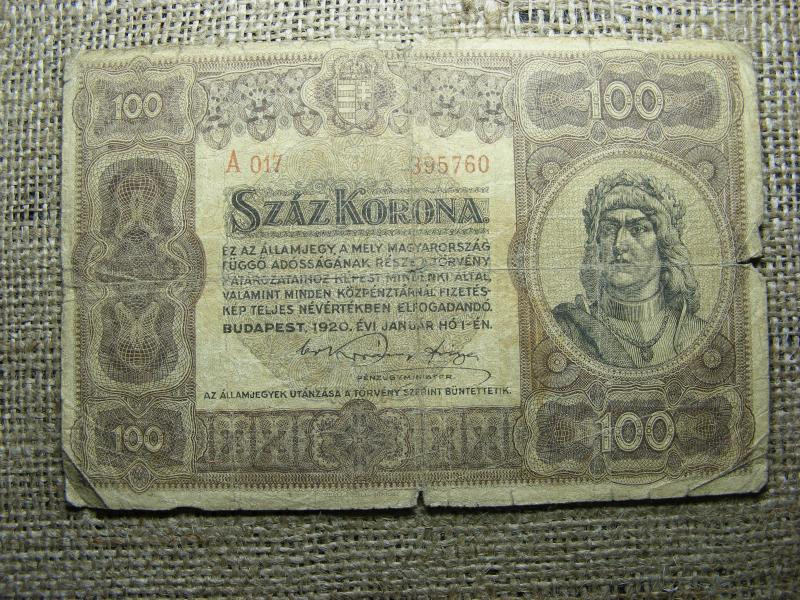 100 korona, 1920, Magyar Királyság