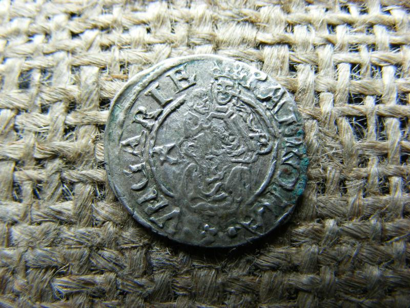 Miksa dénár, 1577, verdehibás