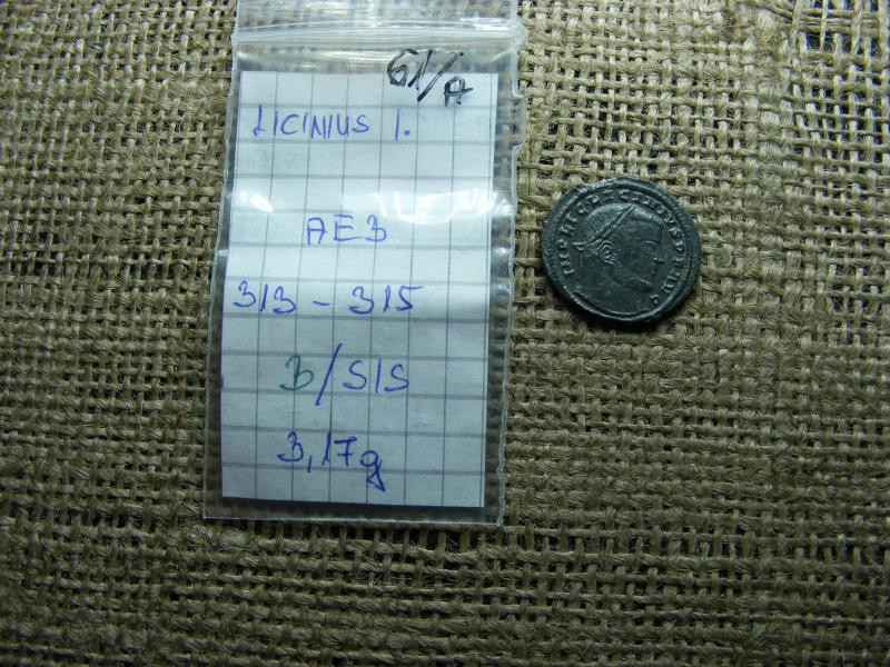 Licinius I. bronz érme, 308-324
