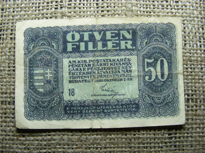 50 fillér, 1920, 18. sorozat