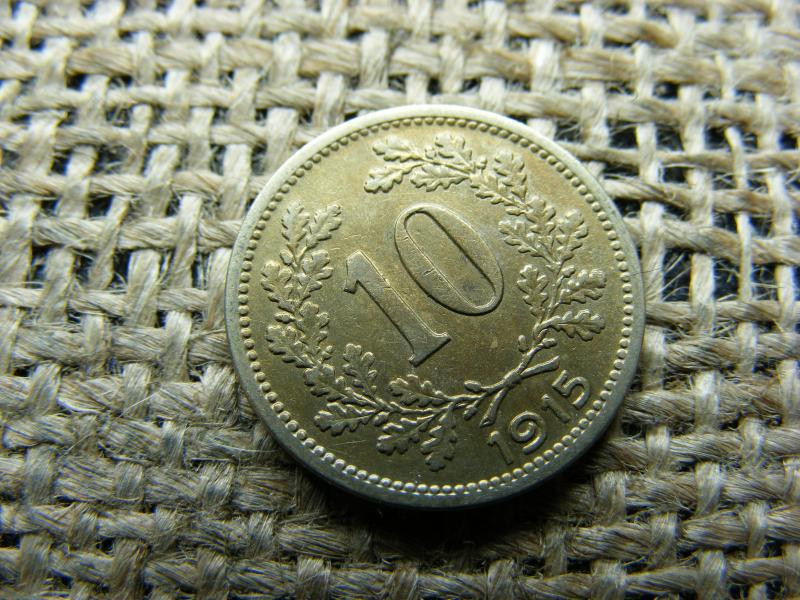 10 Heller, 1915, Korona-pénzrendszer