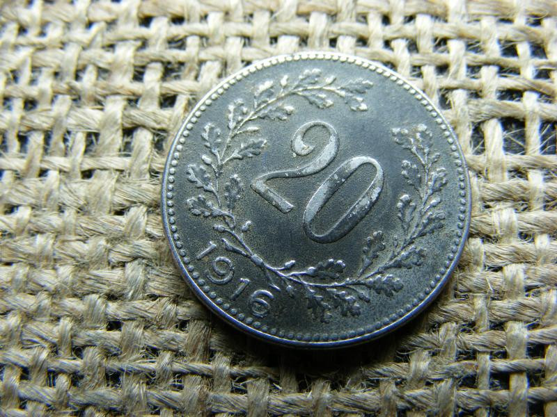 20 heller érme, 1916