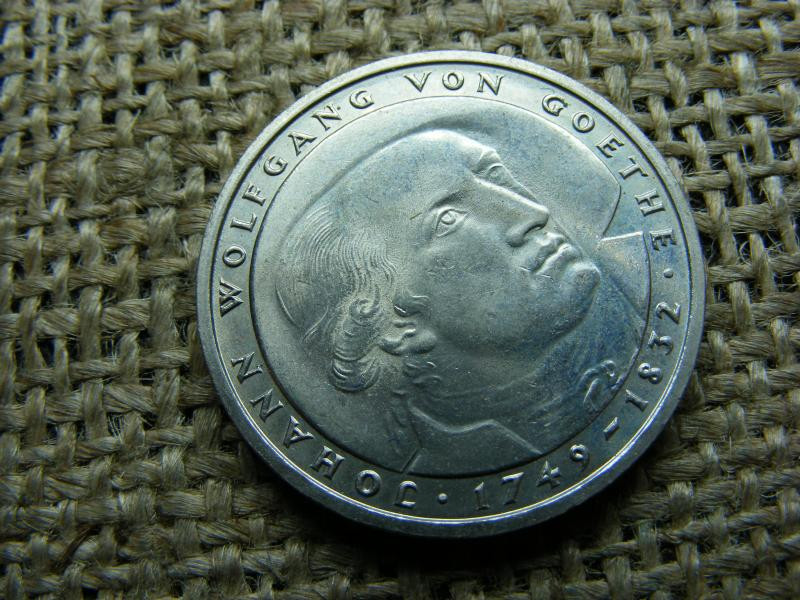 5 márka érme, 1982, Goethe