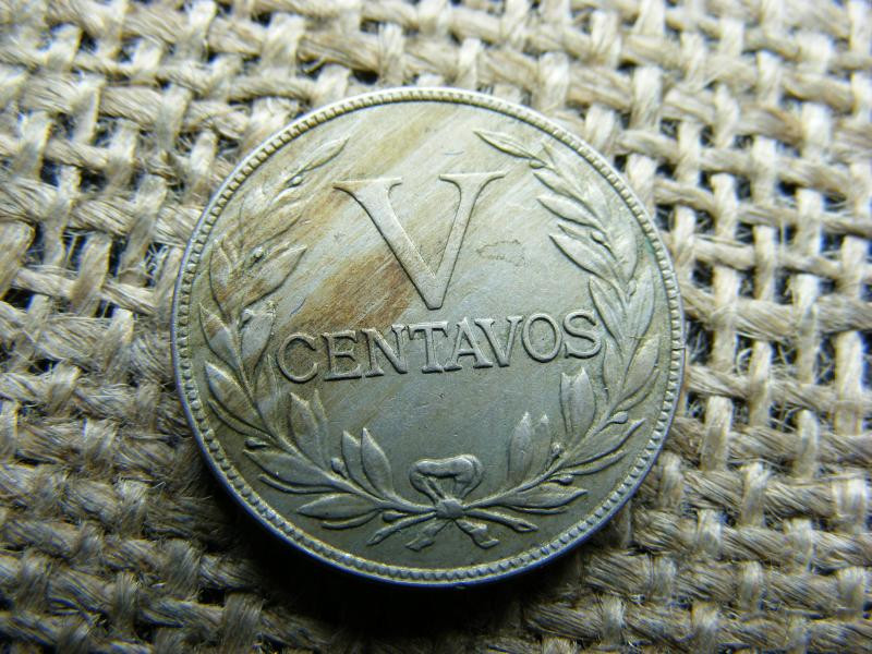 Kolumbia 5 centavos, 1935, V