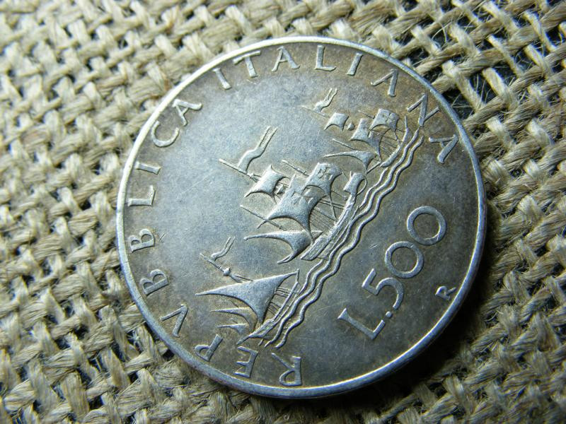 Ezüst 500 Lira, 1958, Olaszország