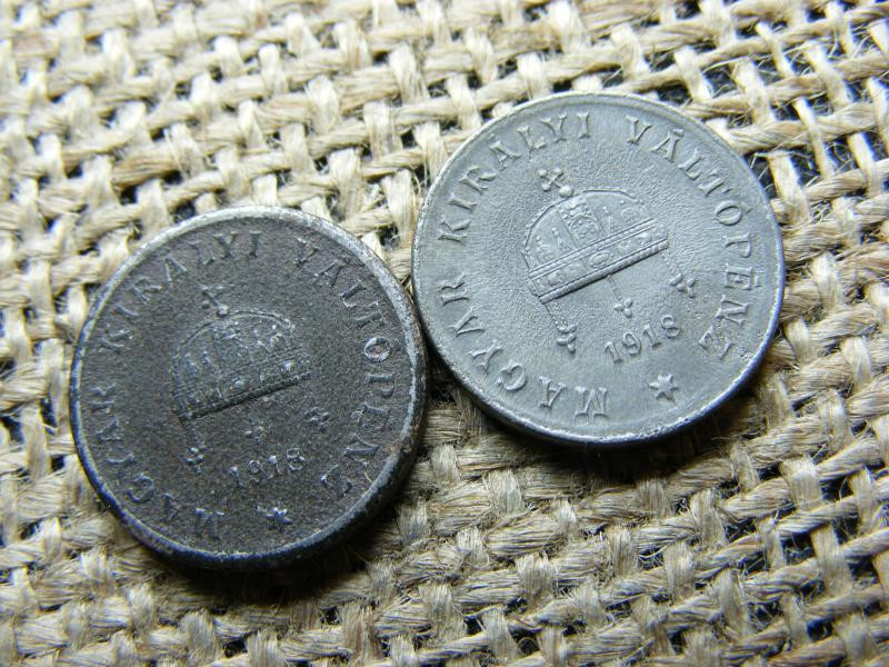 2 Fillér 1918, Korona Érme Pár