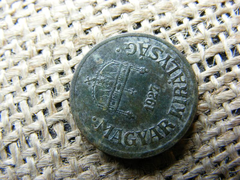2 Fillér, 1927, Zöld Patinás