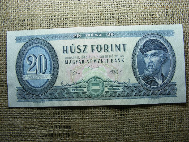 20 forintos bankjegy, 1975