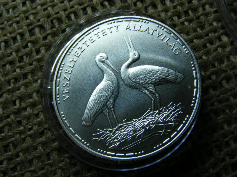 Fehér Gólya Ezüst 200 Forint, 1992, Próbaveret