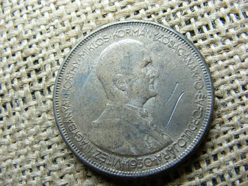 Horthy 5 pengő, 1930, korabeli hamis, szép állapot
