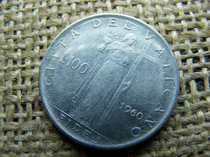 Vatikán 100 lira, 1960