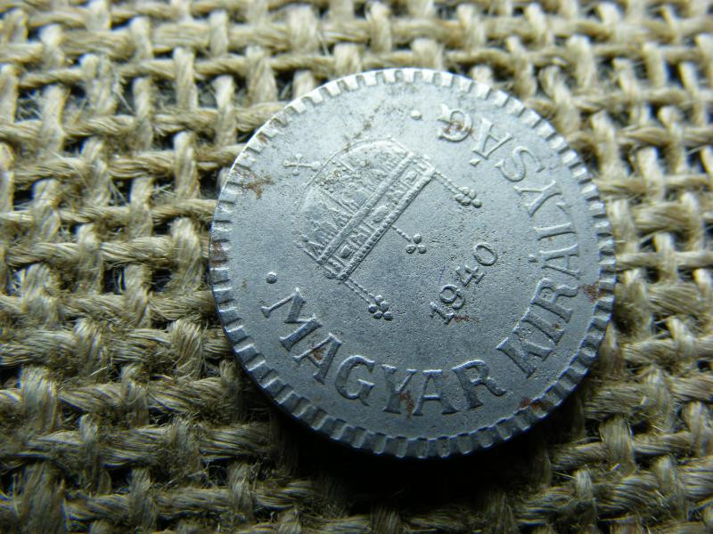 2 fillér 1940, rovátkolt vas