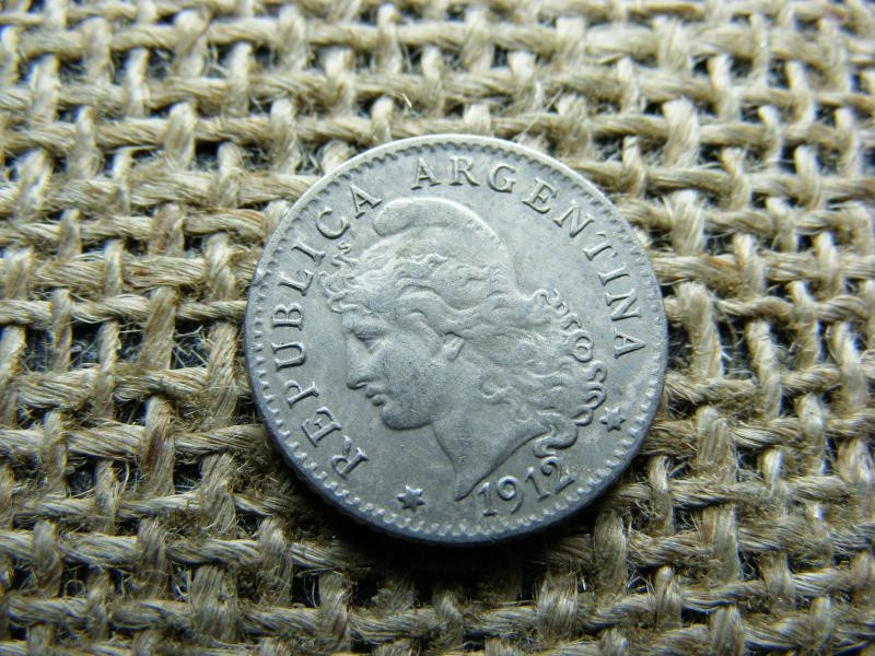 Argentína 5 centavos, 1912