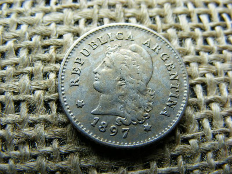 Argentína 10 centavos, 1897