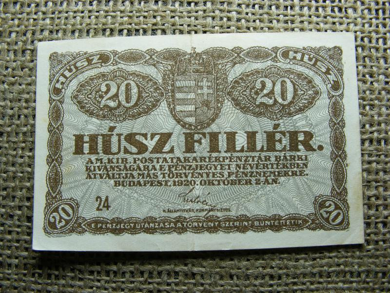 20 fillér, 1920, 24-es sorozat