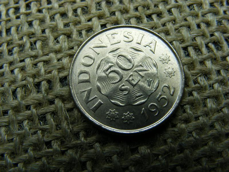 Indonézia 50 sen, 1952