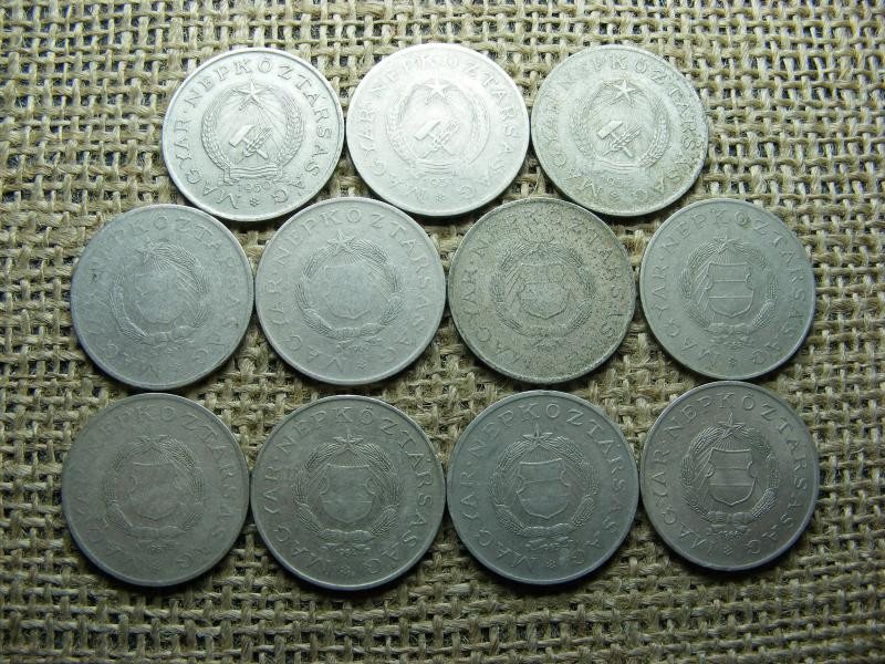 2 forintos érmék sorozat, 1950-1966, 1958 nélkül
