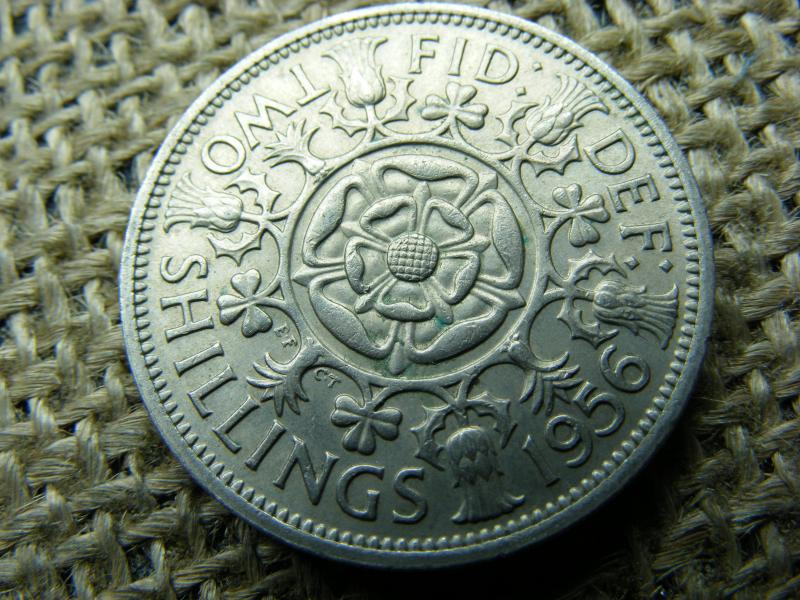 2 Shilling, 1956, Nagy-Britannia
