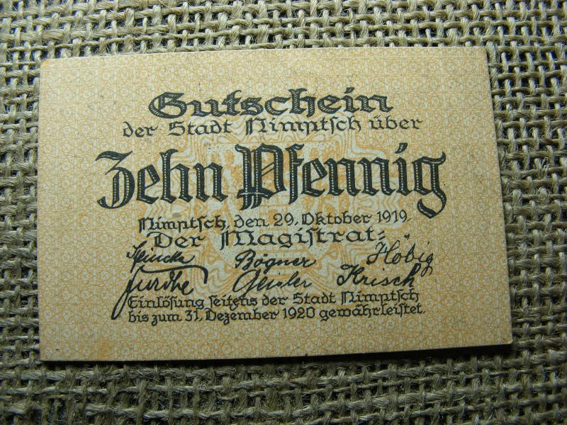 10 Pfennig Notgeld, 1919-1920