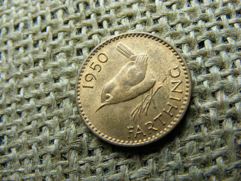 Angol farthing, 1950
