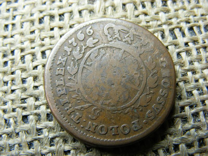 Lengyel 3 groszy érme, 1766