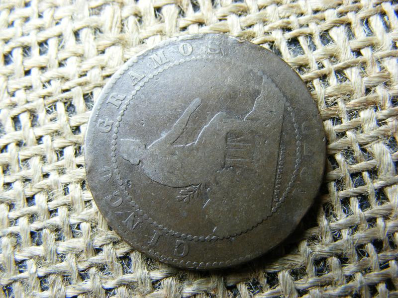 5 Centimos, 1870, Spanyolország