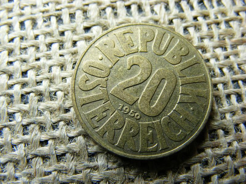 20 Groschen, 1950, Ausztria