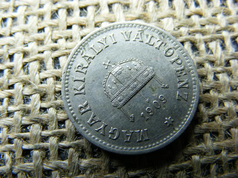 10 fillér, 1909, korona pénzrendszer