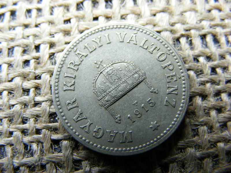 10 fillér, 1915, korona pénzrendszer