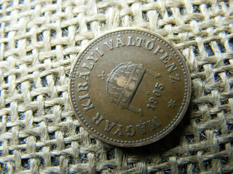 2 fillér, 1905, korona pénzrendszer