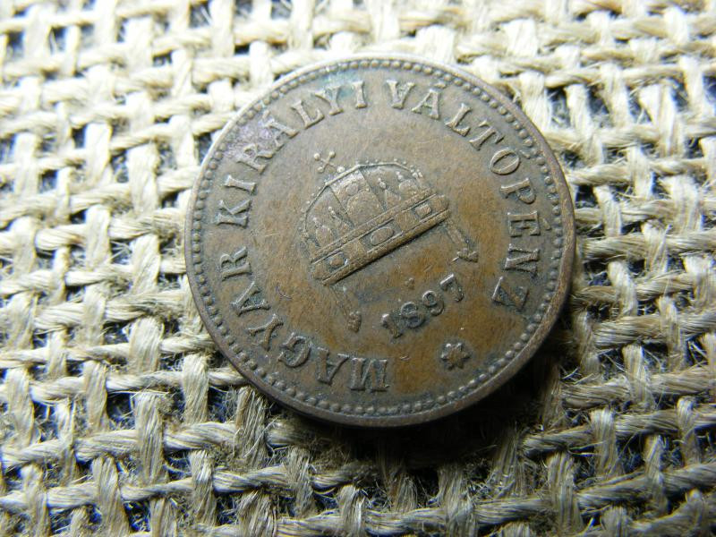 2 fillér, 1897, Korona kori magyar érme