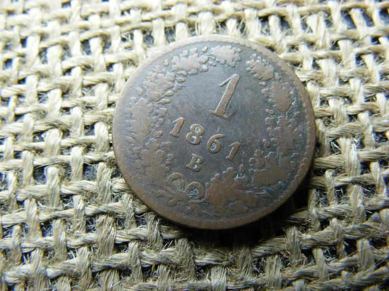 1 krajcár 1861 B, Ferenc József korona