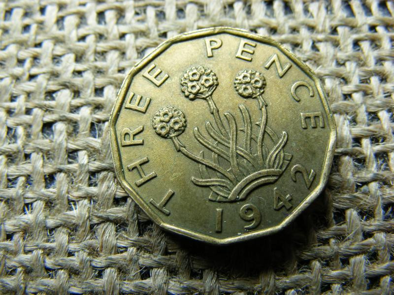 3 Pence, 1942, Egyesült Királyság