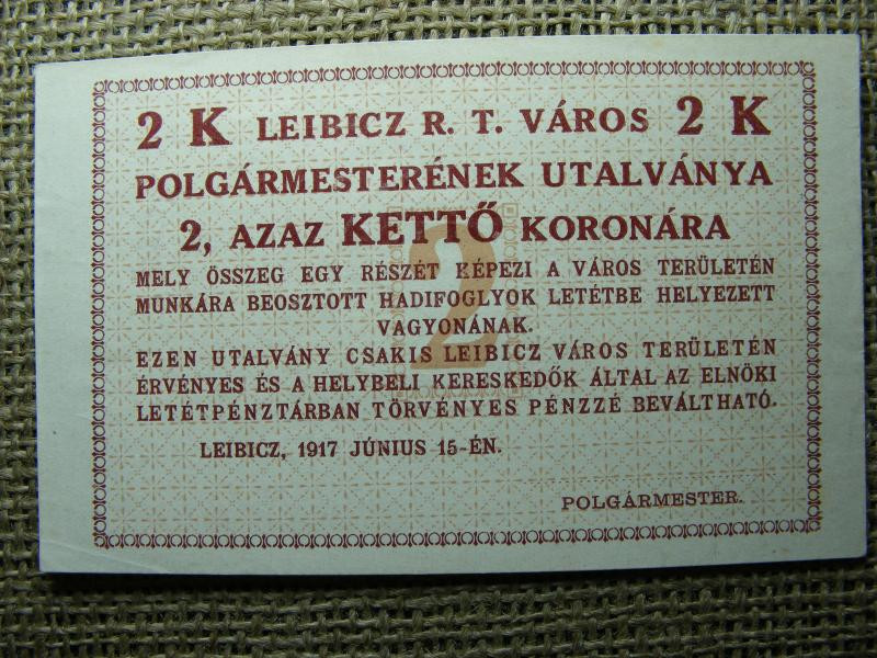 Leibicz 2 korona, 1917, Adamo HHL-1.6.1