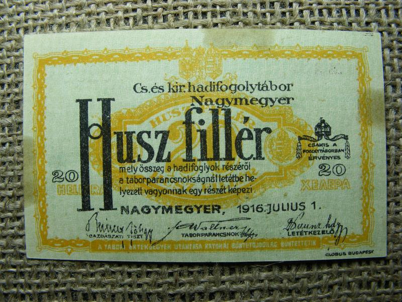 Nagymegyer 20 fillér, 1916, Adamo HHN-1.2.1