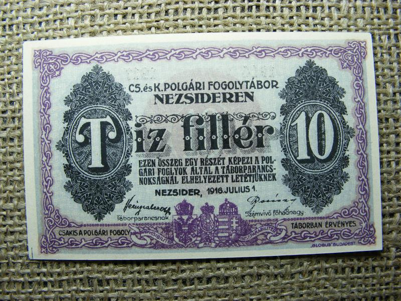 Nezsider 10 fillér papírpénz, 1916, Adamo HHE-1.1.4