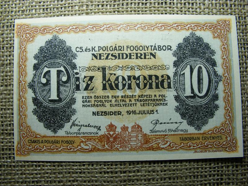 Nezsider 10 korona bankjegy, 1916, Adamo HHE-1.4.3