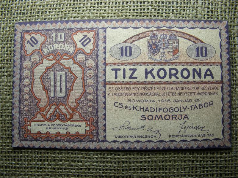 Somorja 10 korona, 1916, Adamo HHS-1.7