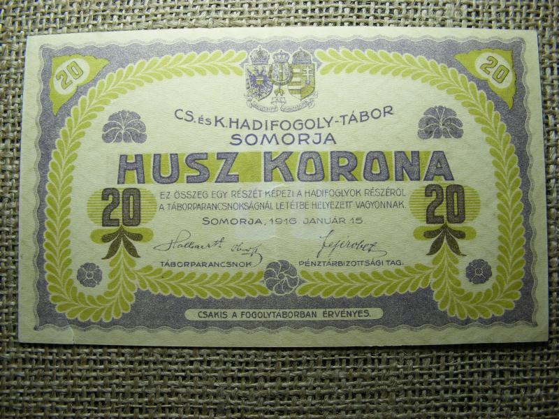 Somorja 20 korona, 1916, Adamo HHS-1.8