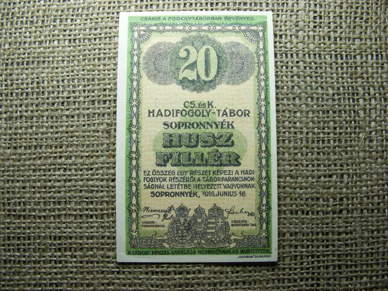 Sopronnyék 20 fillér, 1916, Adamo HHP-1.3