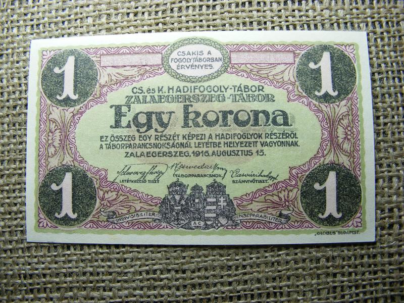 Zalaegerszeg 1 korona 1916  , Adamo HHZ-1.4.3 v
