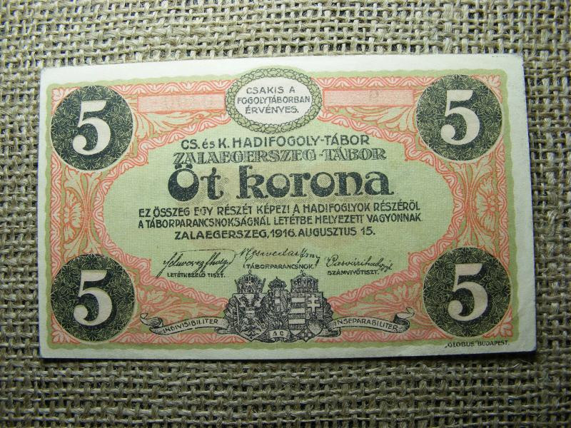 Zalaegerszeg 5 korona 1916  , Adamo HHZ-1.6